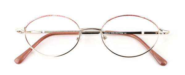 Rose gold 2025 round frame glasses